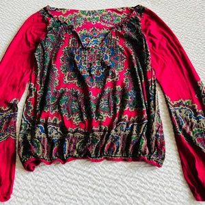 Lucky Brand Peasant Blouse